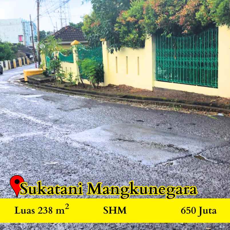 tanah pinggir jalan sukatani palembang