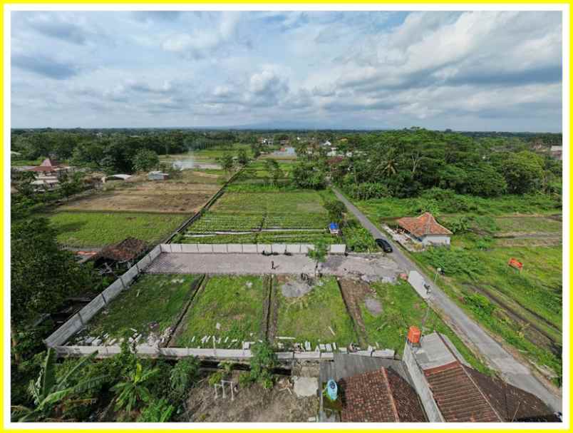 tanah premium jl kaliurang km 10 view sawah