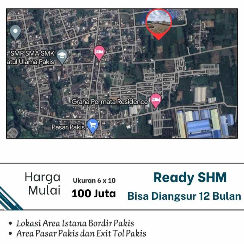 tanah ready shm pakis malang terbaru 2024