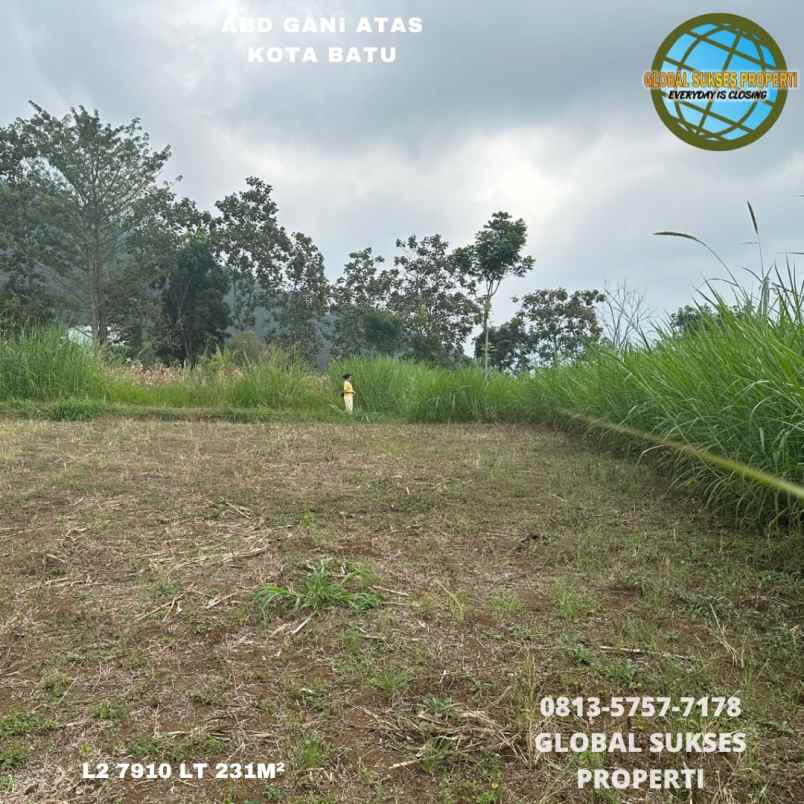 tanah view sempurna di abdul gani atas kota batu