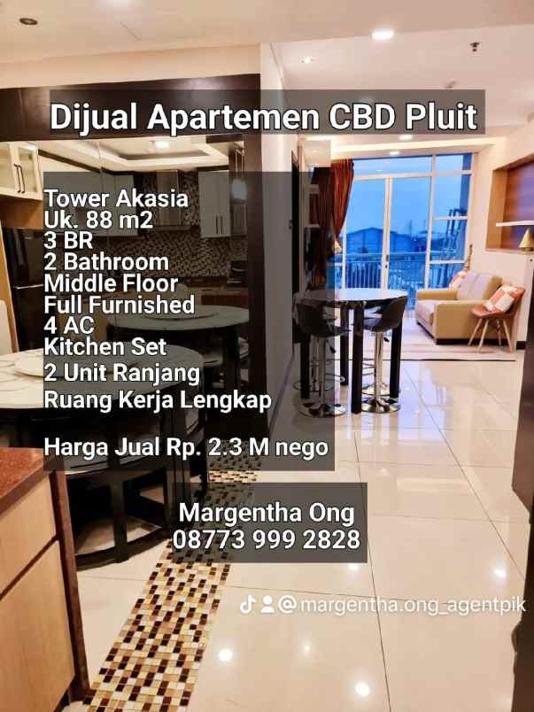 apartemen cbd pluit tower akasia full furnished