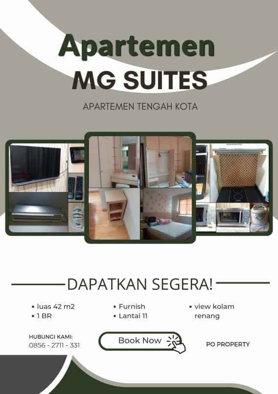 apartemen full furnished mg suites gajahmada semarang