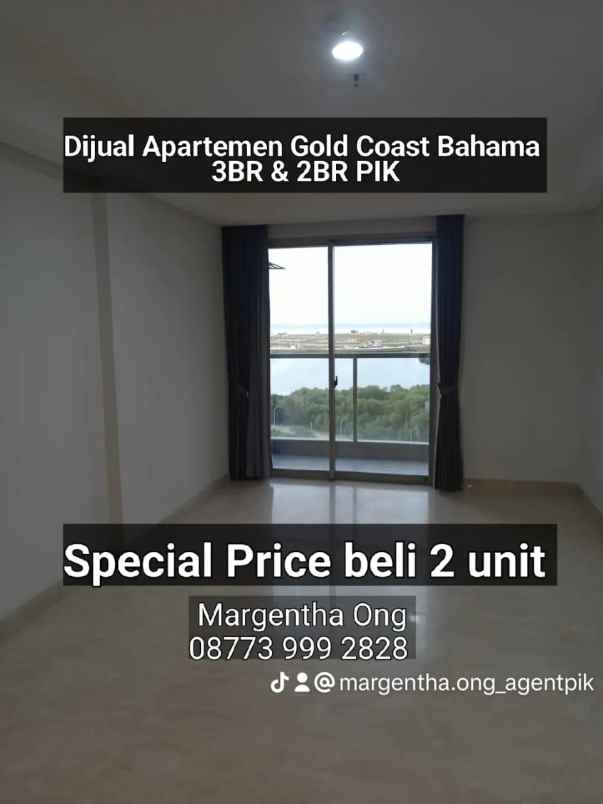apartemen gold coast pik tower bahama sea view