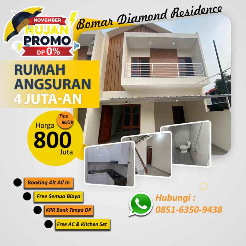 bomar diamond rumah murah didepok