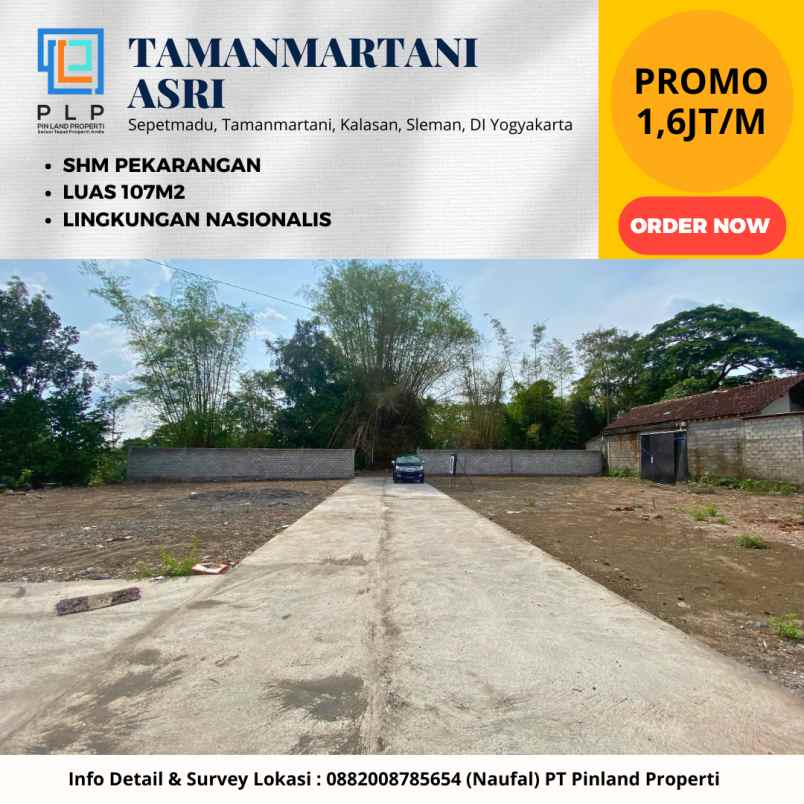 dekat candi prambanan promo pekarangan siap bangun