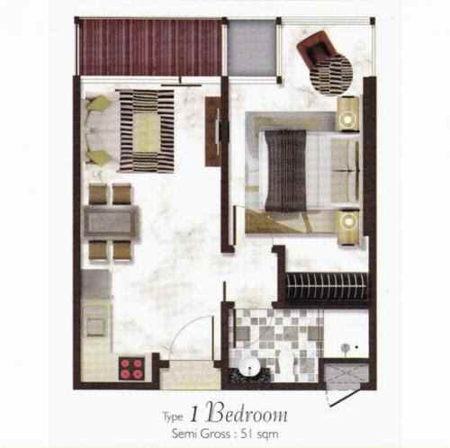 dijual apartemen gold coast pik tower atlantic