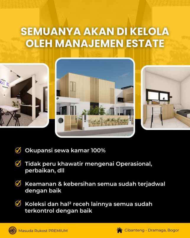 dijual kost cibanteng kec ciampea kab