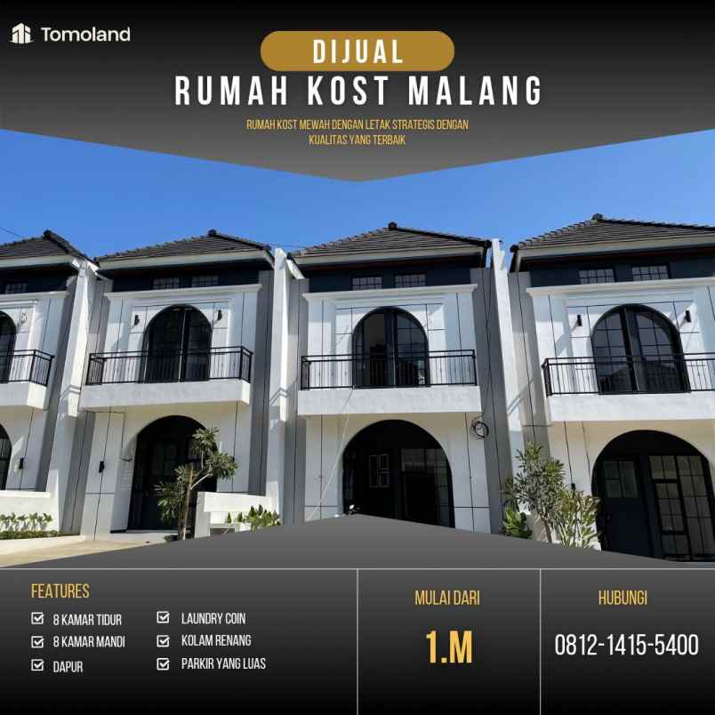 dijual kost jl chili jl perum joyo