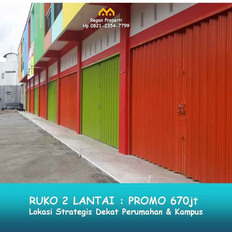 dijual ruko gudang kantor air pacah bypass koto tangah