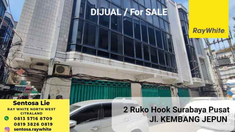 dijual ruko gudang kantor jalan kembang jepun