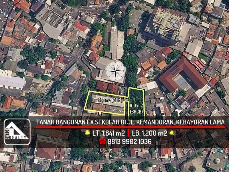 dijual ruko gudang kantor jl kemandoran kebayoran
