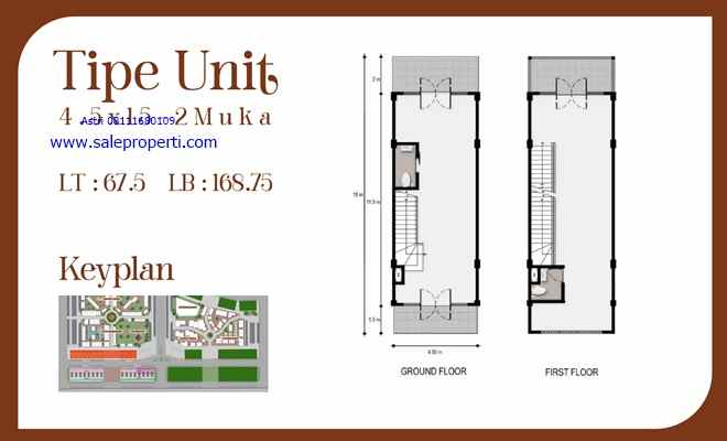 dijual ruko gudang kantor rukan litle siam pik2