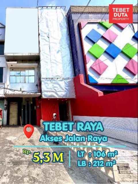 dijual ruko gudang kantor tebet raya