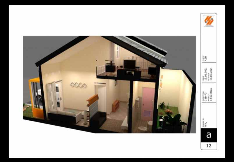 dijual rumah 1 lantai tipe mezanine di cileunyi