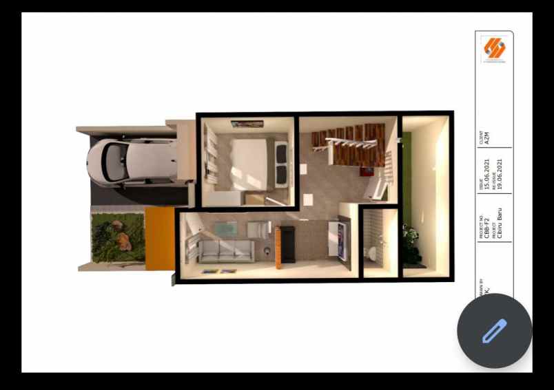 dijual rumah 1 lantai tipe mezanine di cileunyi