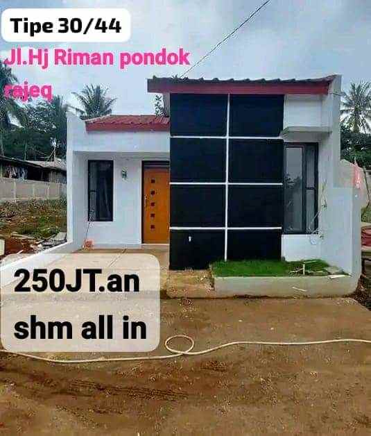 dijual rumah 250 jutaan pondok rajeq bogor