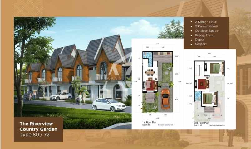 dijual rumah adyna residence country garden