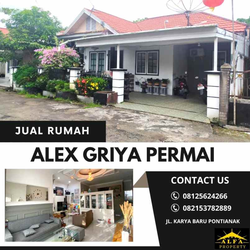 dijual rumah alex griya permai kota pontianak