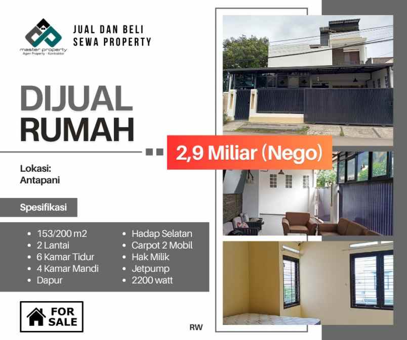 dijual rumah antapani