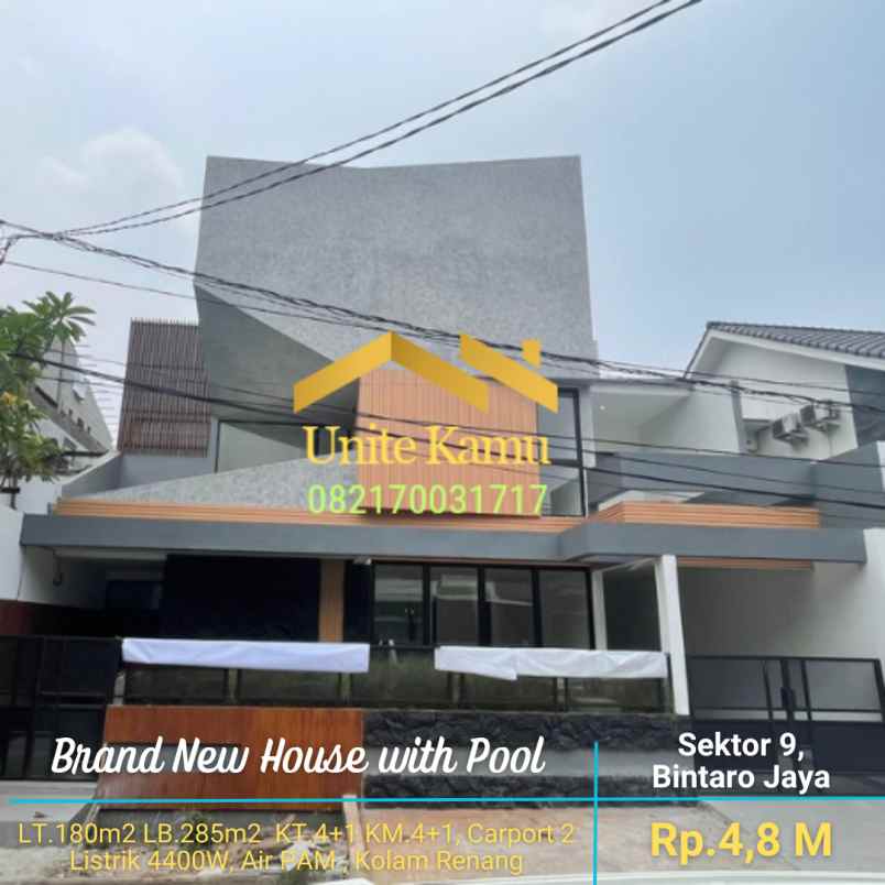 dijual rumah bintaro jaya sektor 9