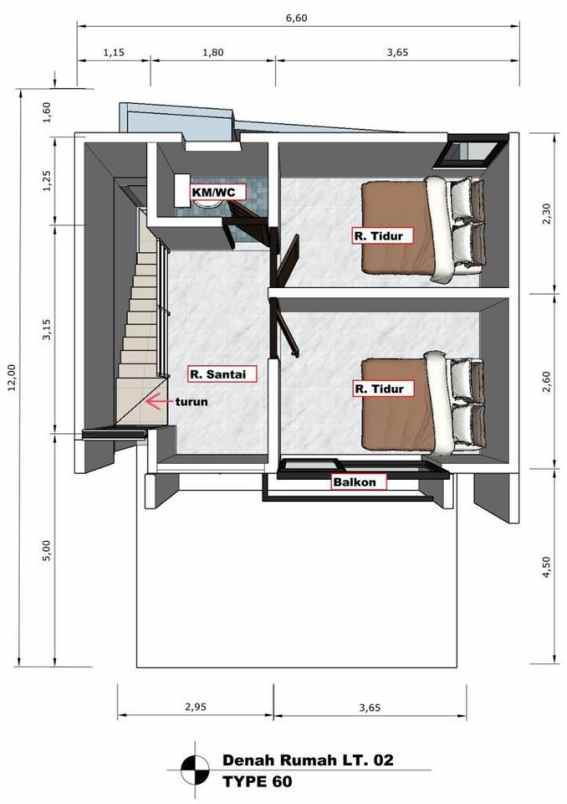 dijual rumah bulusan selatan