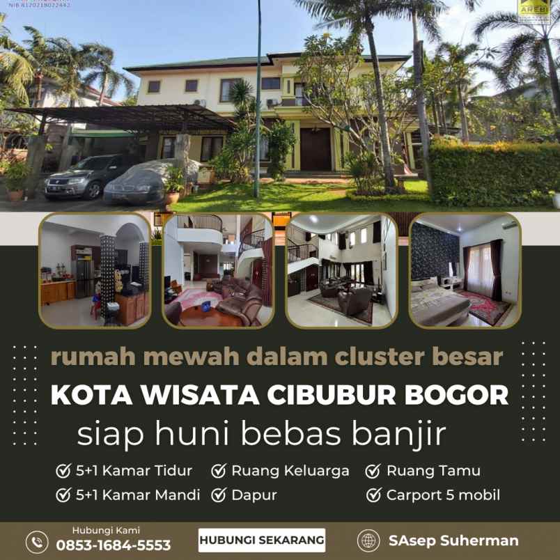 dijual rumah ciangsana kota wisata bogor