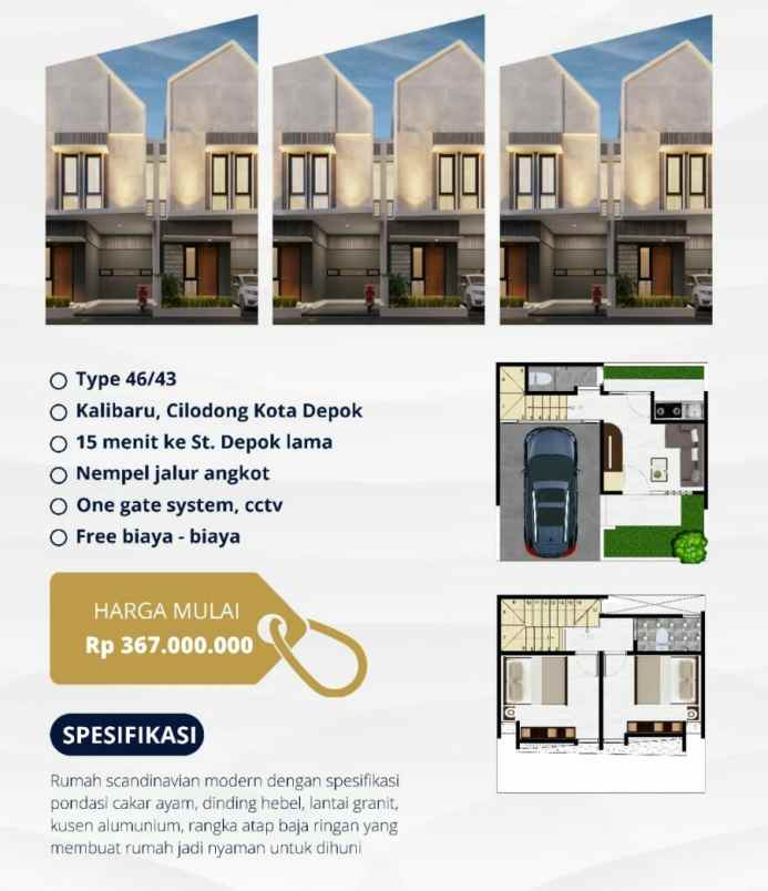 dijual rumah cilodong