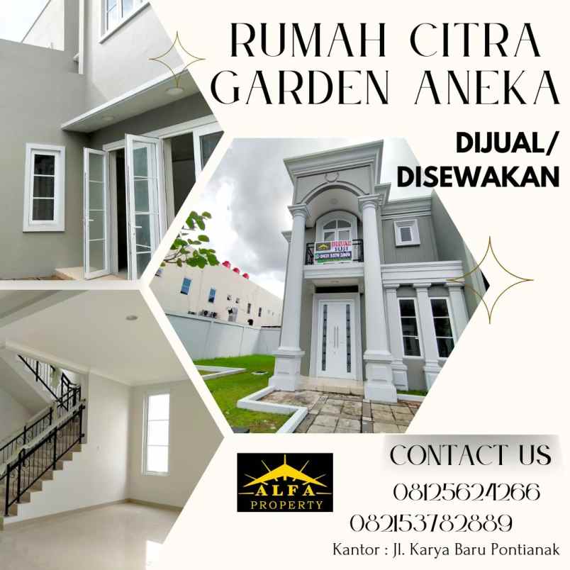 dijual rumah citra garden aneka kota pontianak