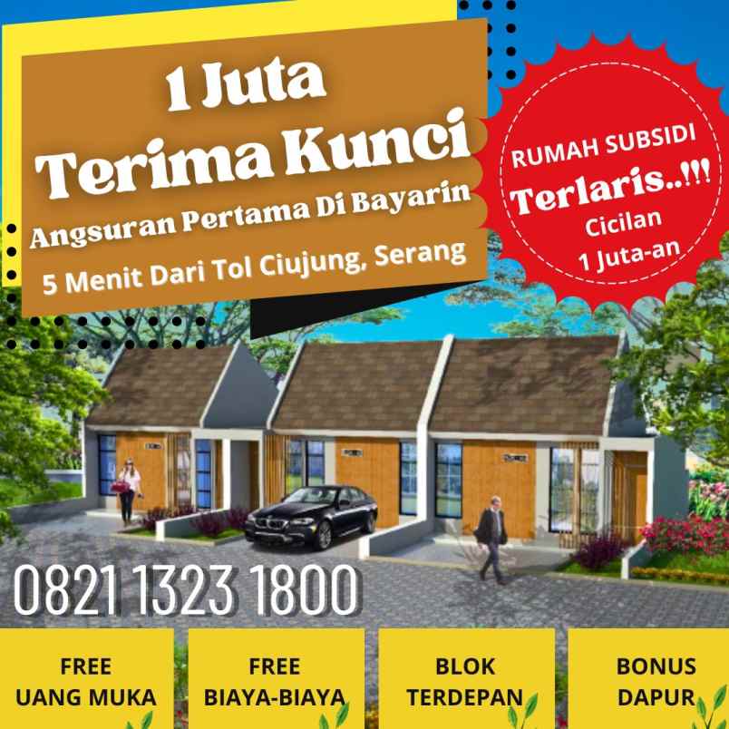 dijual rumah ciujung kragilan kab serang