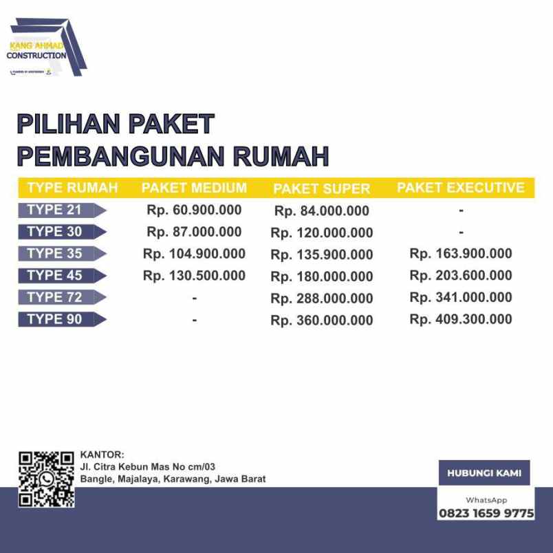 dijual rumah desa cibalongsari