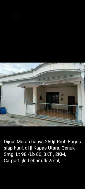 dijual rumah di genuk semarang