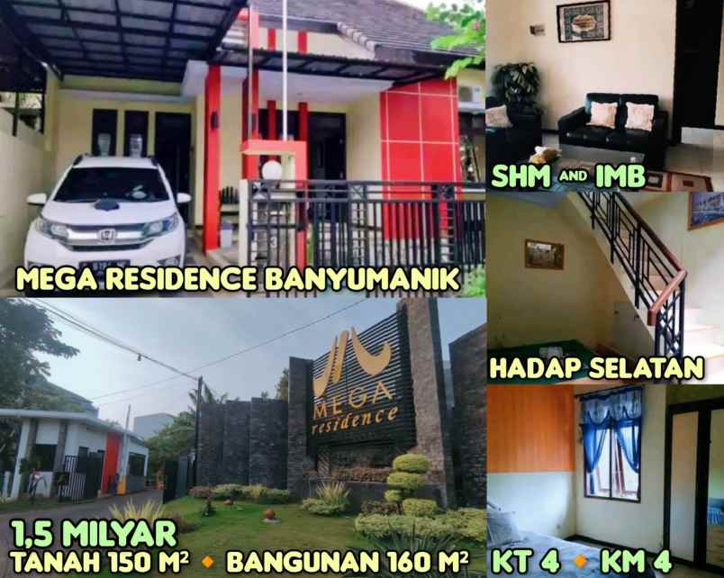 dijual rumah di mega recidency banyumanik semarang