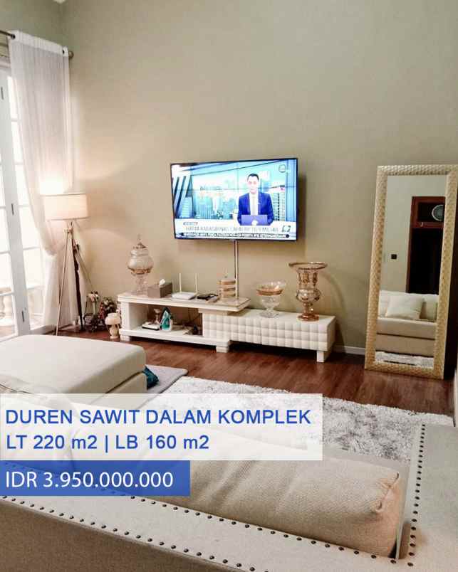 dijual rumah dlm komplek pondok kelapa