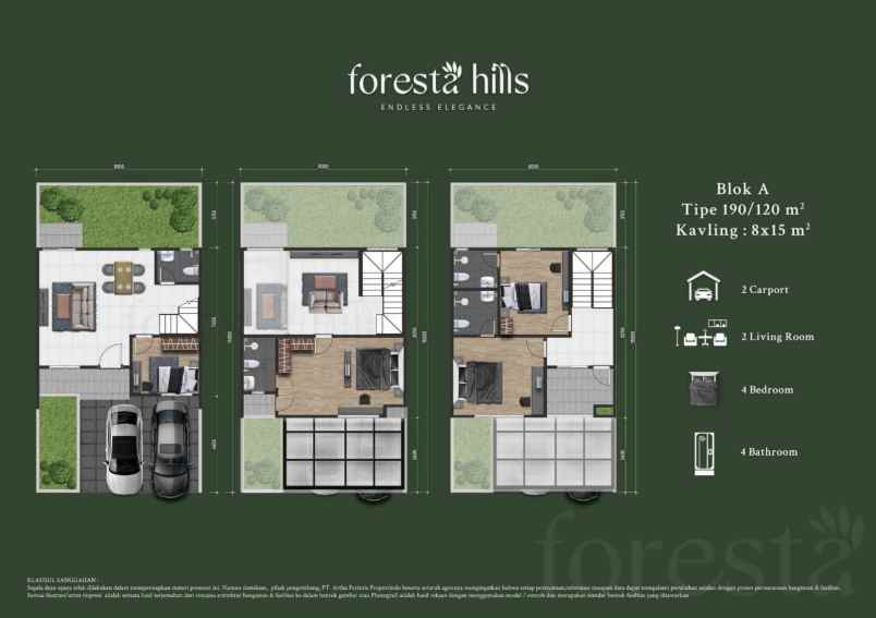 dijual rumah foresta hills