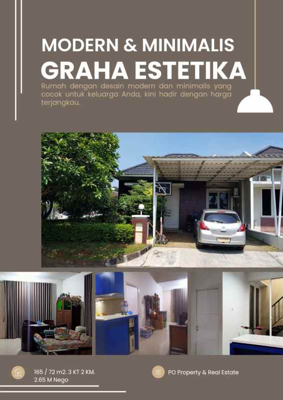 dijual rumah graha estetika