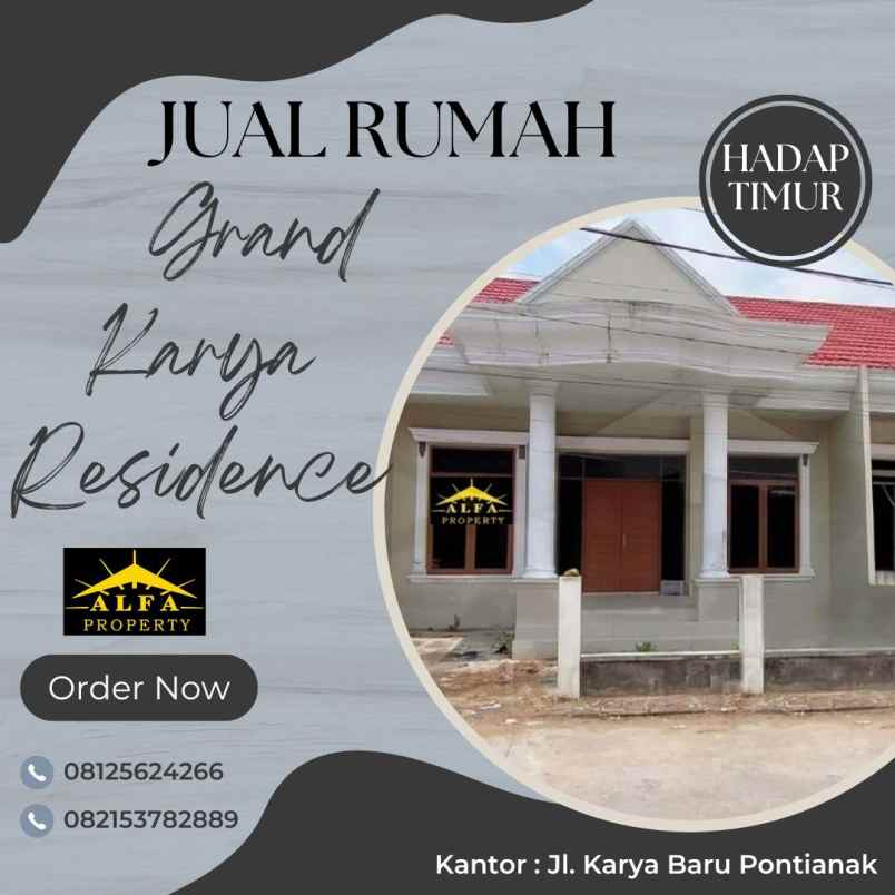 dijual rumah grand karya residence kota pontianak