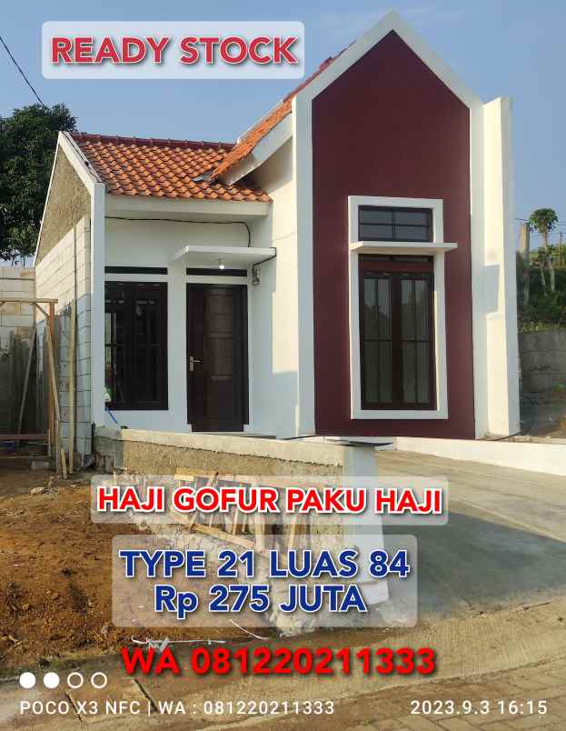 dijual rumah haji gofur paku haji