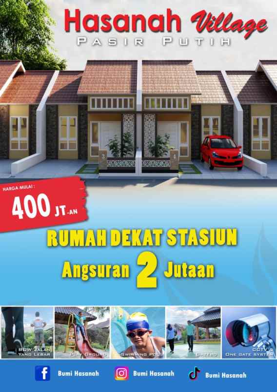 dijual rumah hasanah village pasir putih