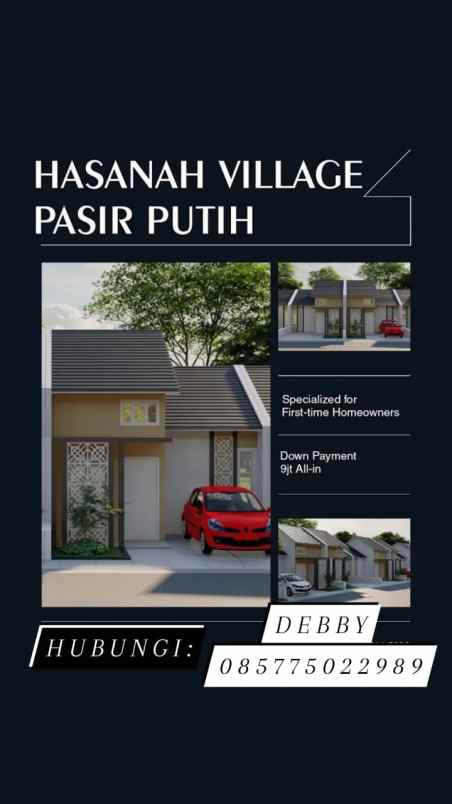 dijual rumah hasanah village pasir putih