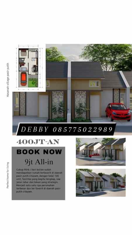 dijual rumah hasanah village pasir putih