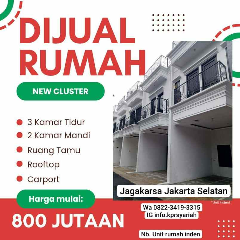 dijual rumah jaga