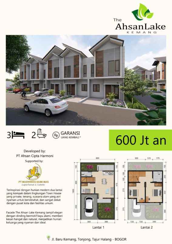 dijual rumah jalan baru kemang