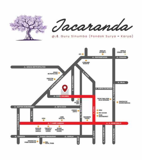 dijual rumah jalan guru sinumba karya