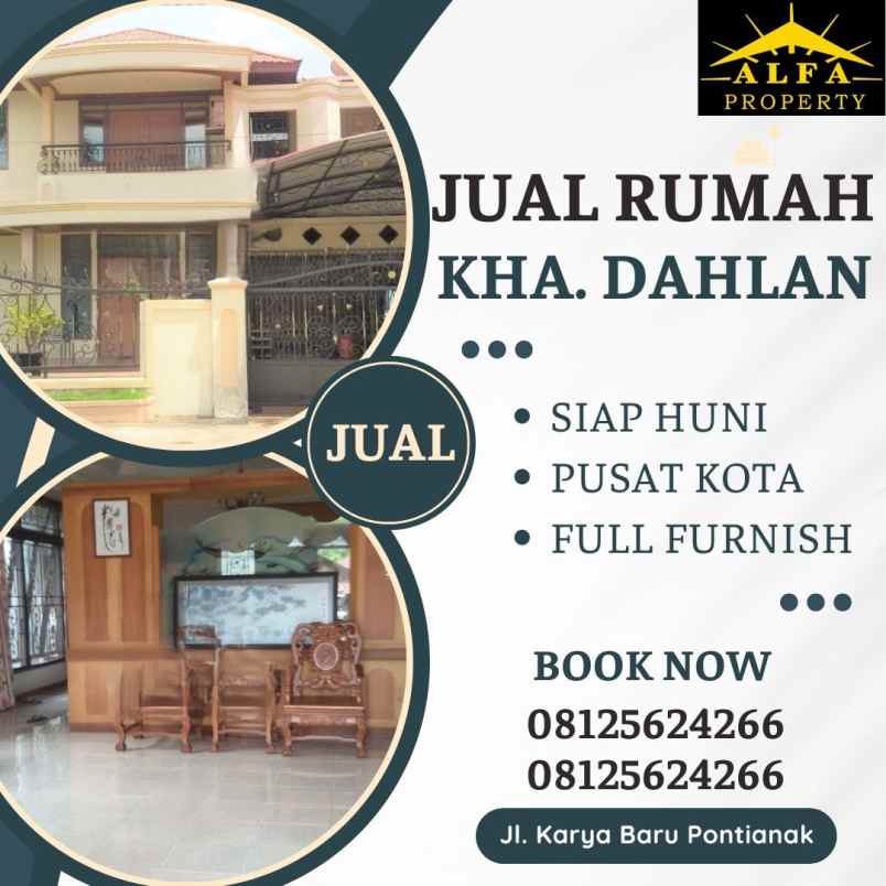 dijual rumah jalan kha dahlan kota pontianak