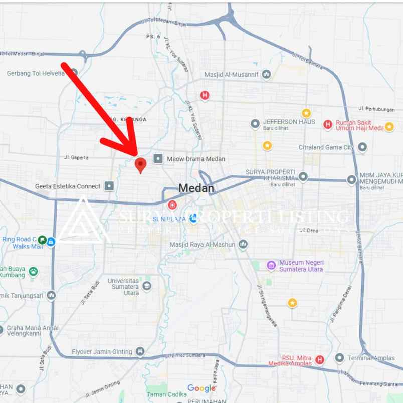 dijual rumah jalan periuk medan petisah