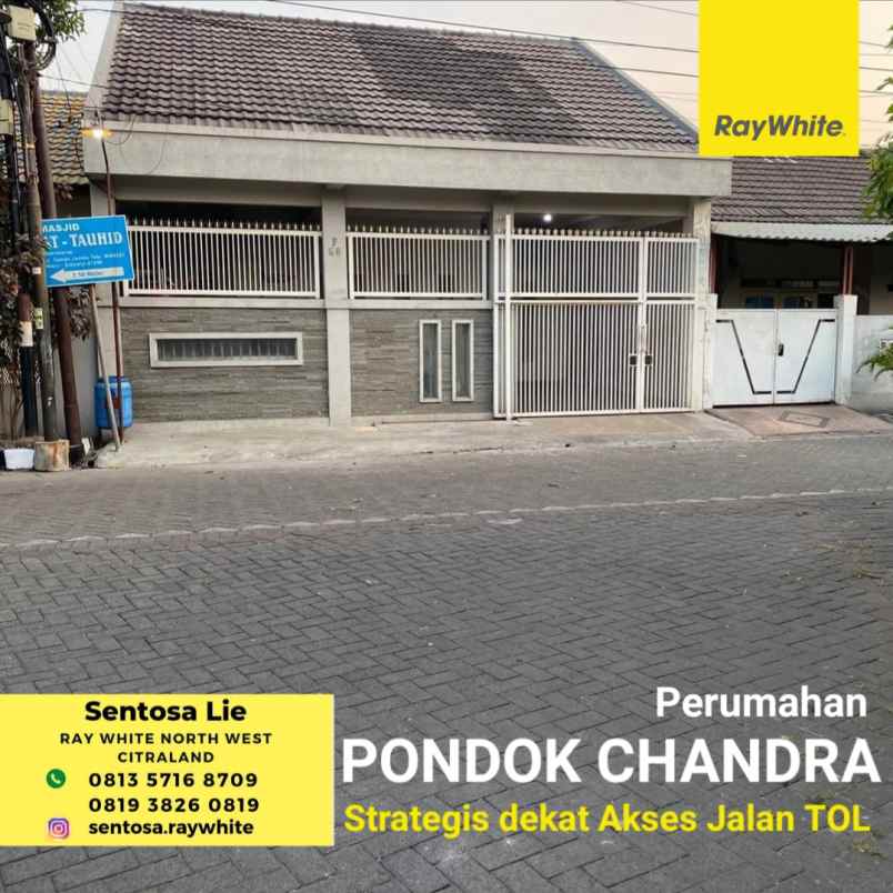 dijual rumah jalan pondok tjandra