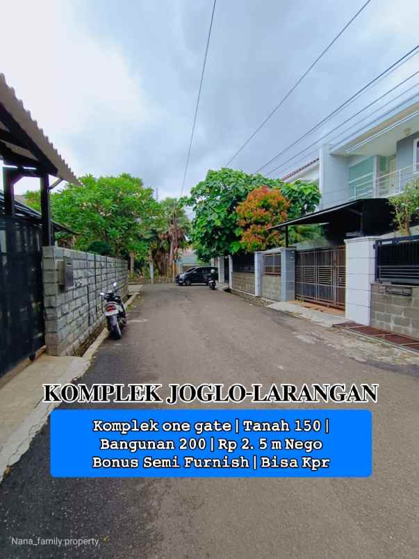 dijual rumah jalan raya kejaksaan joglo