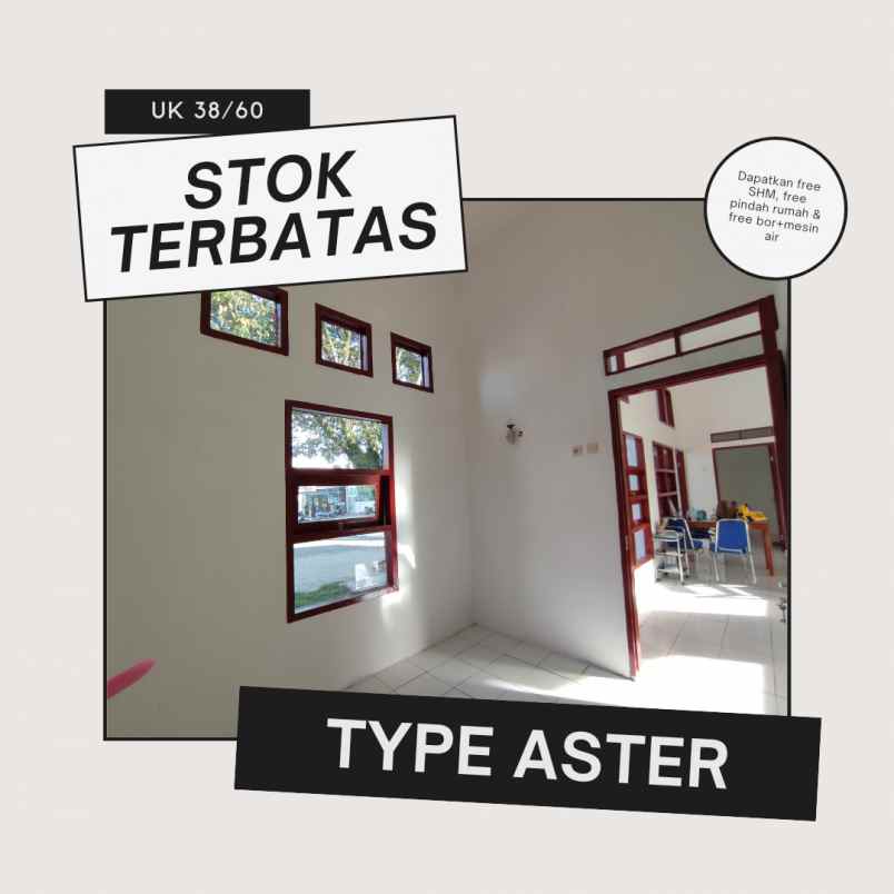 dijual rumah jalan raya megu cisoka