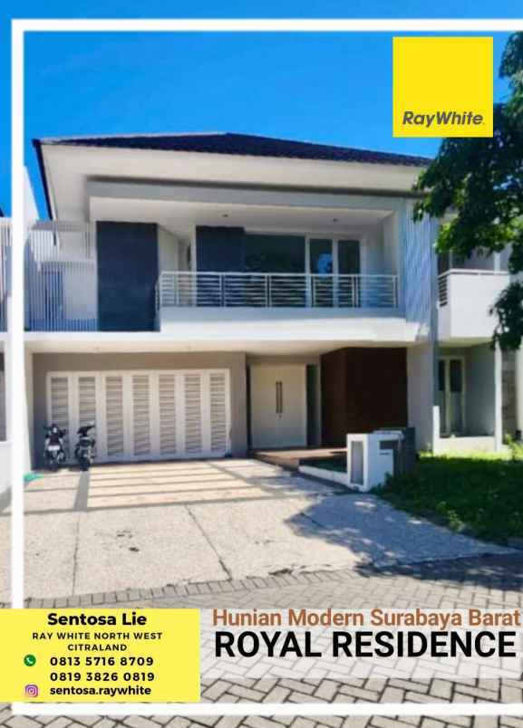 dijual rumah jalan royal residence