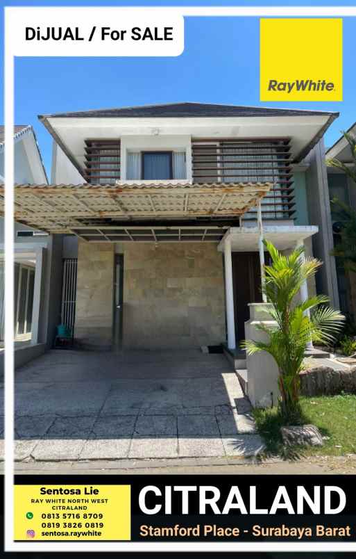 dijual rumah jalan stamford place citraland